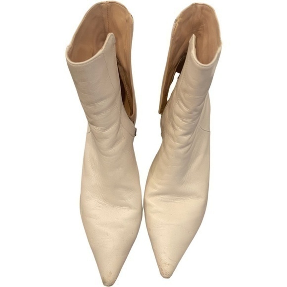 SCHUTZ white booties size 9